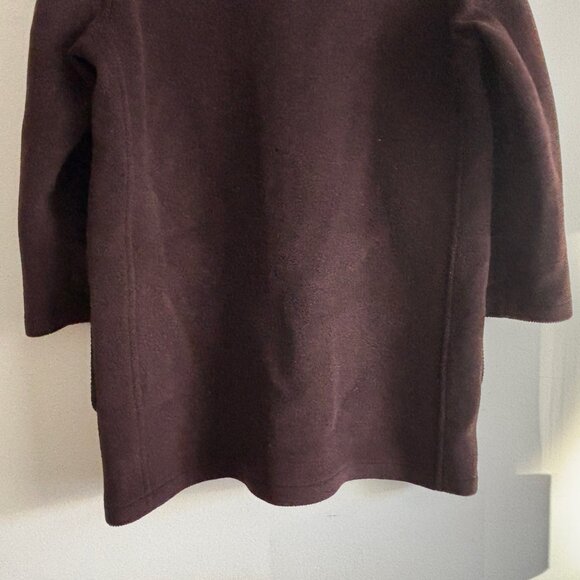 Aquascutum London Brown Duffle Coat/  Overcoat Buckle Full Zip - M-L - Picture 8 of 14